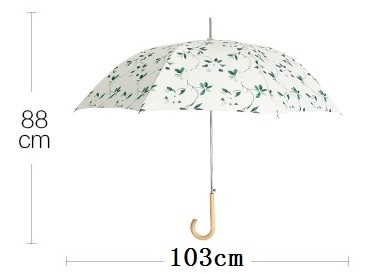 Rohseide-Papier-Druckförderungs-gerader Regenschirm 100%