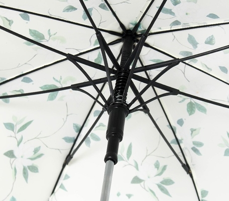 Rohseide-Papier-Druckförderungs-gerader Regenschirm 100%