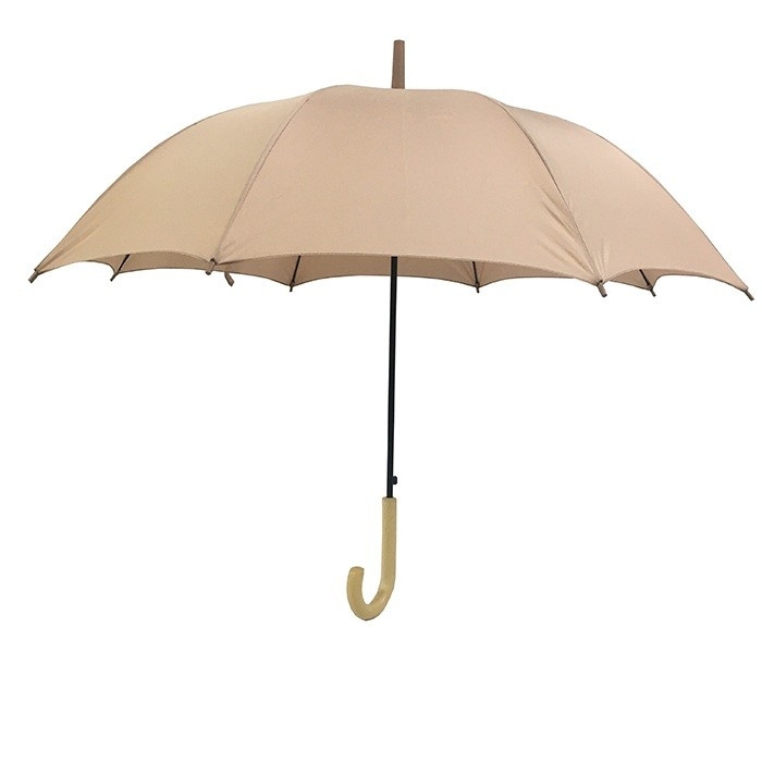 Einfacher Farblangen Regenschirm Auto-Offener Regenschirm Langes Design Geschlossen Länge 92cm