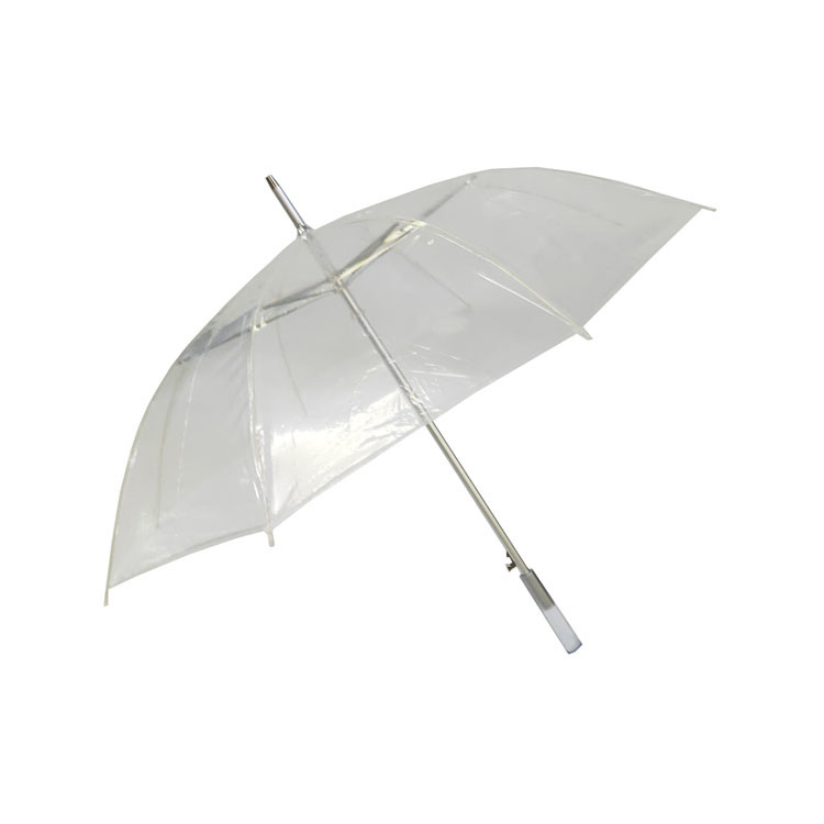 Klares Dachschirm für Regen Glasfaser Rippen und kundenspezifisches Design 23 Zoll mit Aluminiumwelle