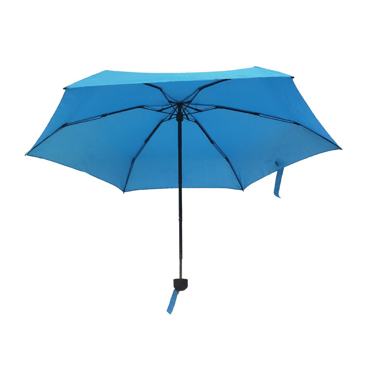 Reisefreundlicher klappbarer Regenschirm mit 6 Rippen und 19 Zoll Schützen Sie sich vor dem Regen