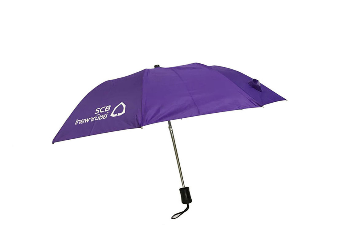 Faltbarer Anti-UVregenschirm, dreifacher Falten-Regenschirm-super heller Handbuch-Abschluss offen