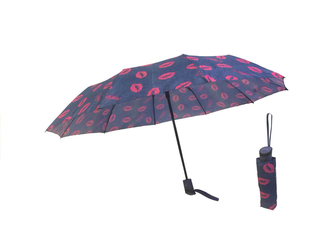 Nur offener kleiner faltender Selbstregenschirm, automatischer faltender Regenschirm-Regen-Beweis