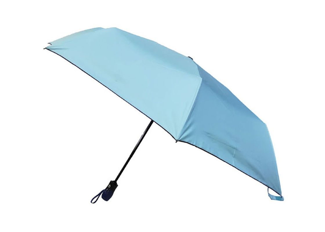 Färben Sie überzogenes automatisches Rohseide-Gewebe des Reise-Regenschirm-Sonnenschutz-190T