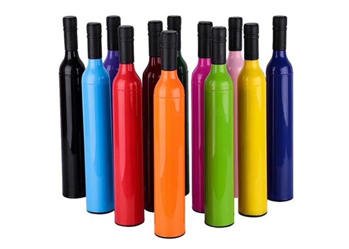 Geschenk-Wasser-Bratenfett-faltende Wein-Flaschen-Regenschirm-reiches Farblogo Druckhinderung