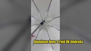 4-fach 8K-Regenschirm aus Aluminiumknochen